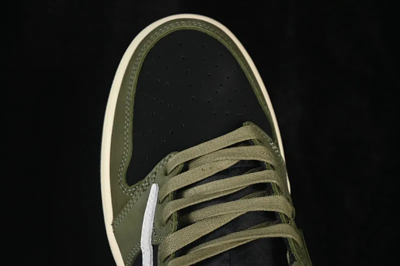All categories Air Jordan Jordan series basketball shoes Air Jordan 1 Low ZG version Travis Scott x Air Jordan 1 Low OG AJ1 Joe 1 undercut low top full head layer DM7866-002